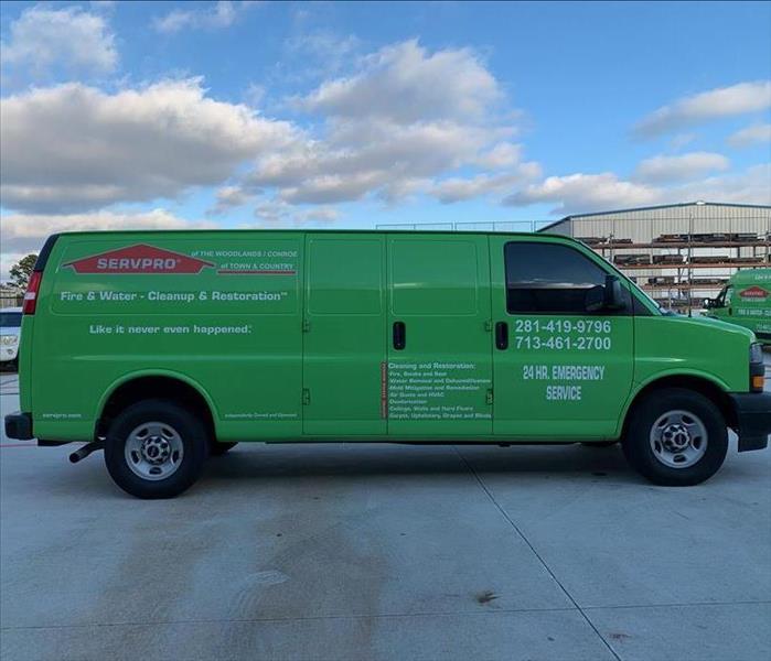 a green van